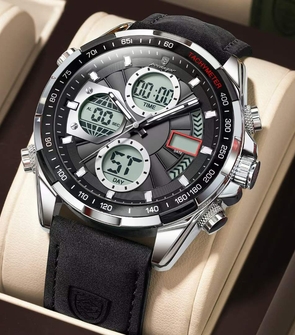 Poedagar E108 Black Silver